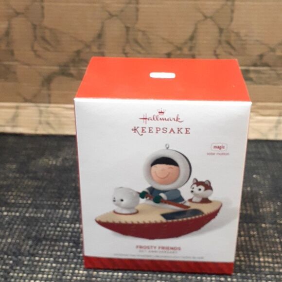 Hallmark Keepsake Ornament Frosty Friends 35th Anniversary 2014 Solar Motion - Picture 1 of 5